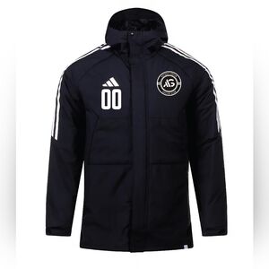 Asphalt SC adidas Condivo 22 Stadium Parka Jacket, Size L, Retail Price $153.00